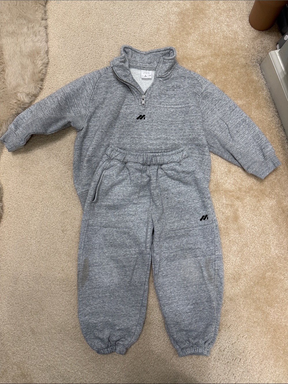 Zara Kids Grey Sweatpants - Cozy Grey Joggers for Girls and Boys